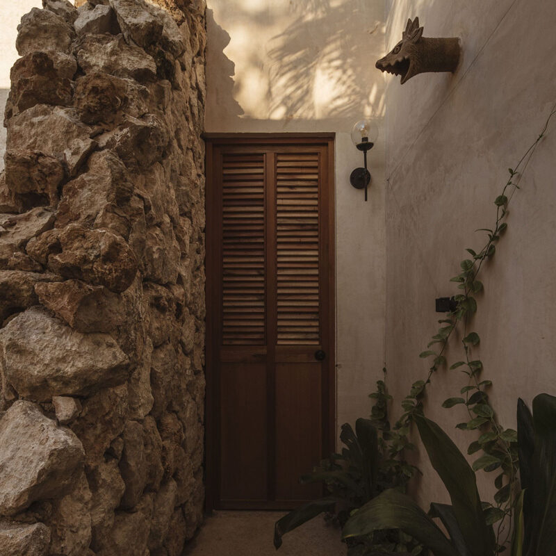 jardin avec mur en pierres maison Mexique jardin avec mur en pierres maison Mexique