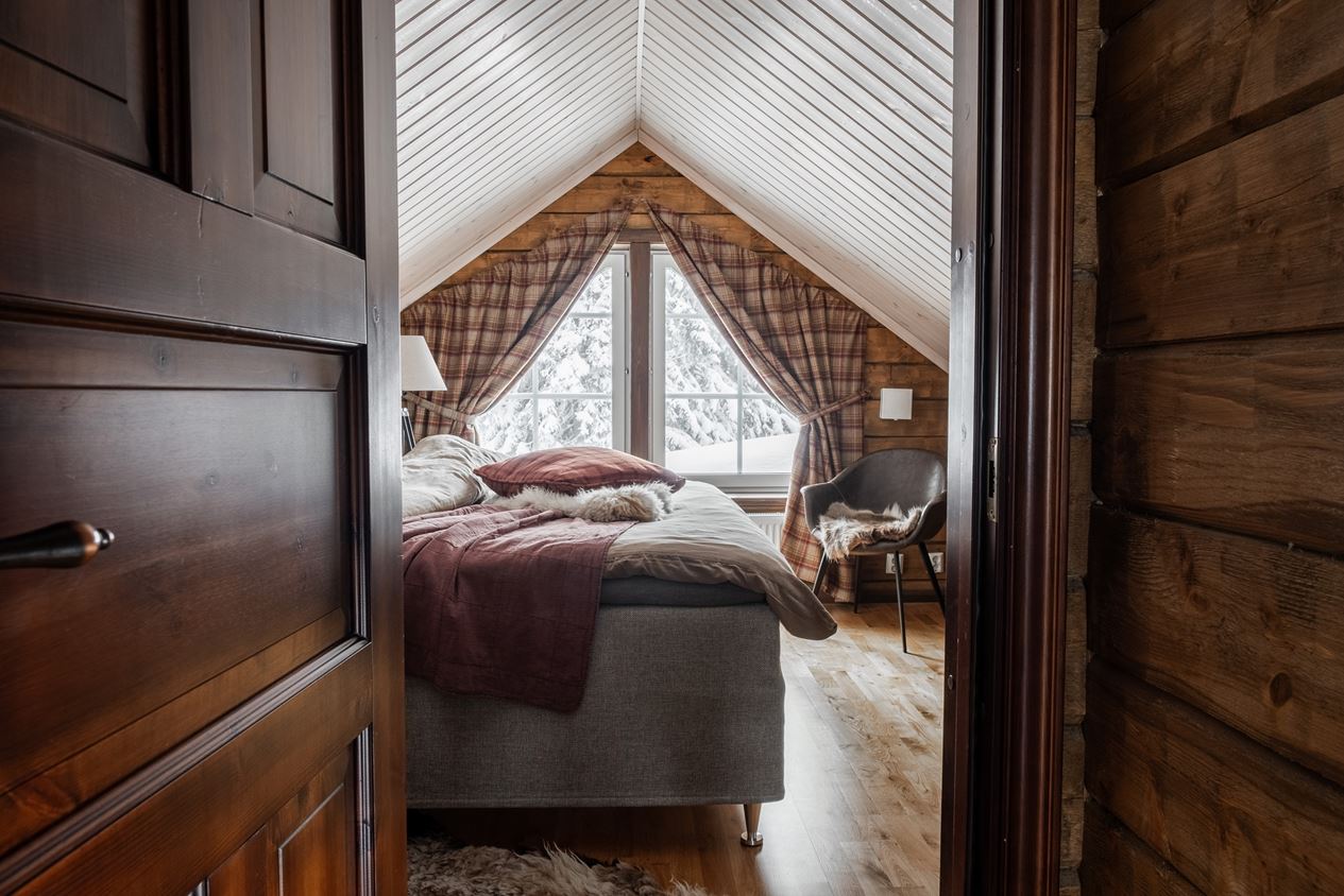 chambre mansardée maison en bois