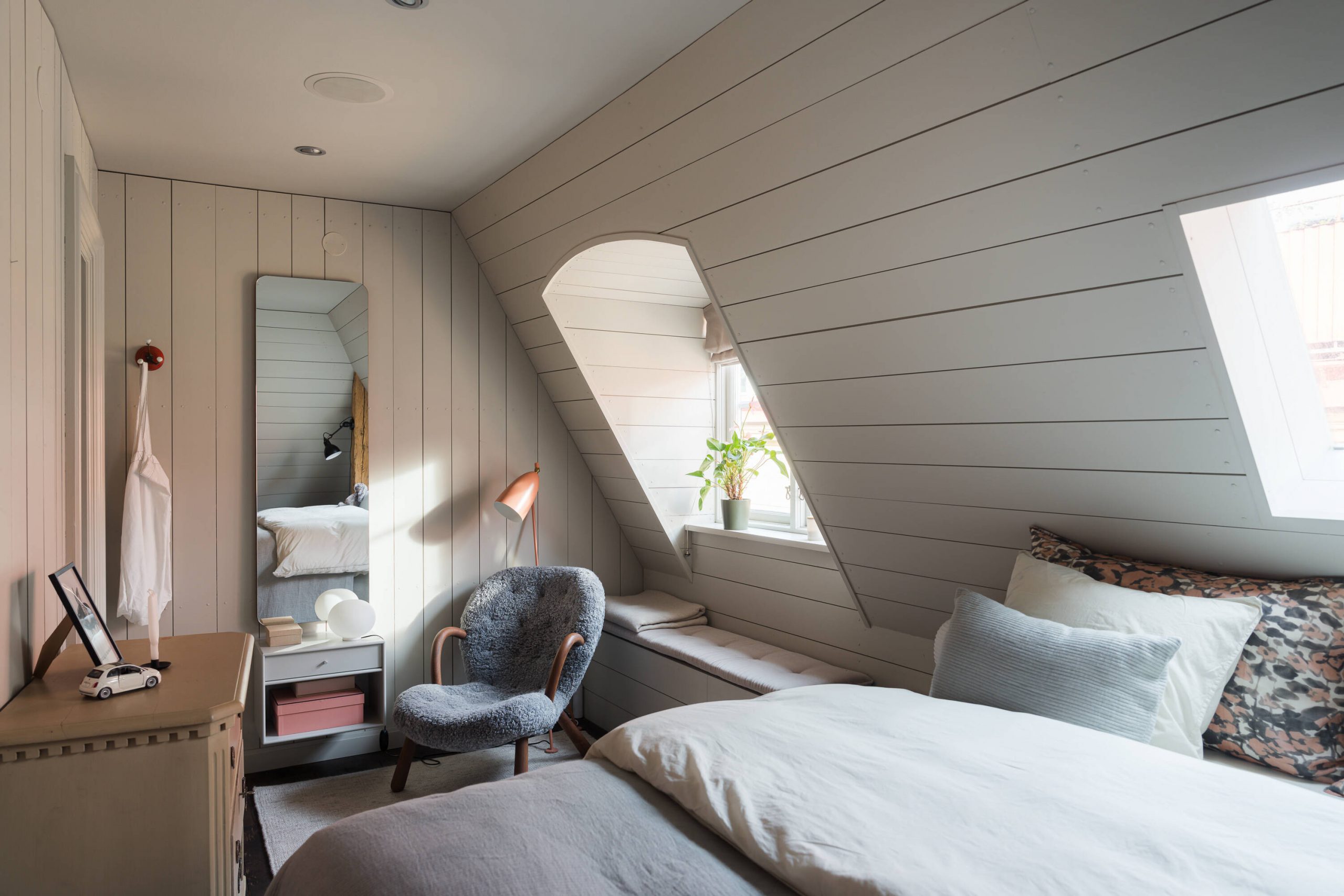 chambre mansardée décoration scandinave