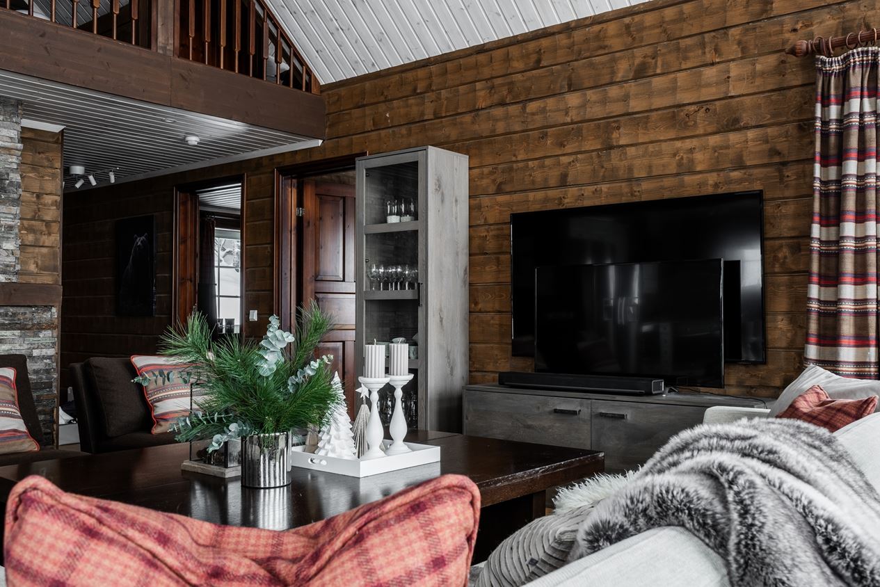 salon maison à la montagne décoration chalet