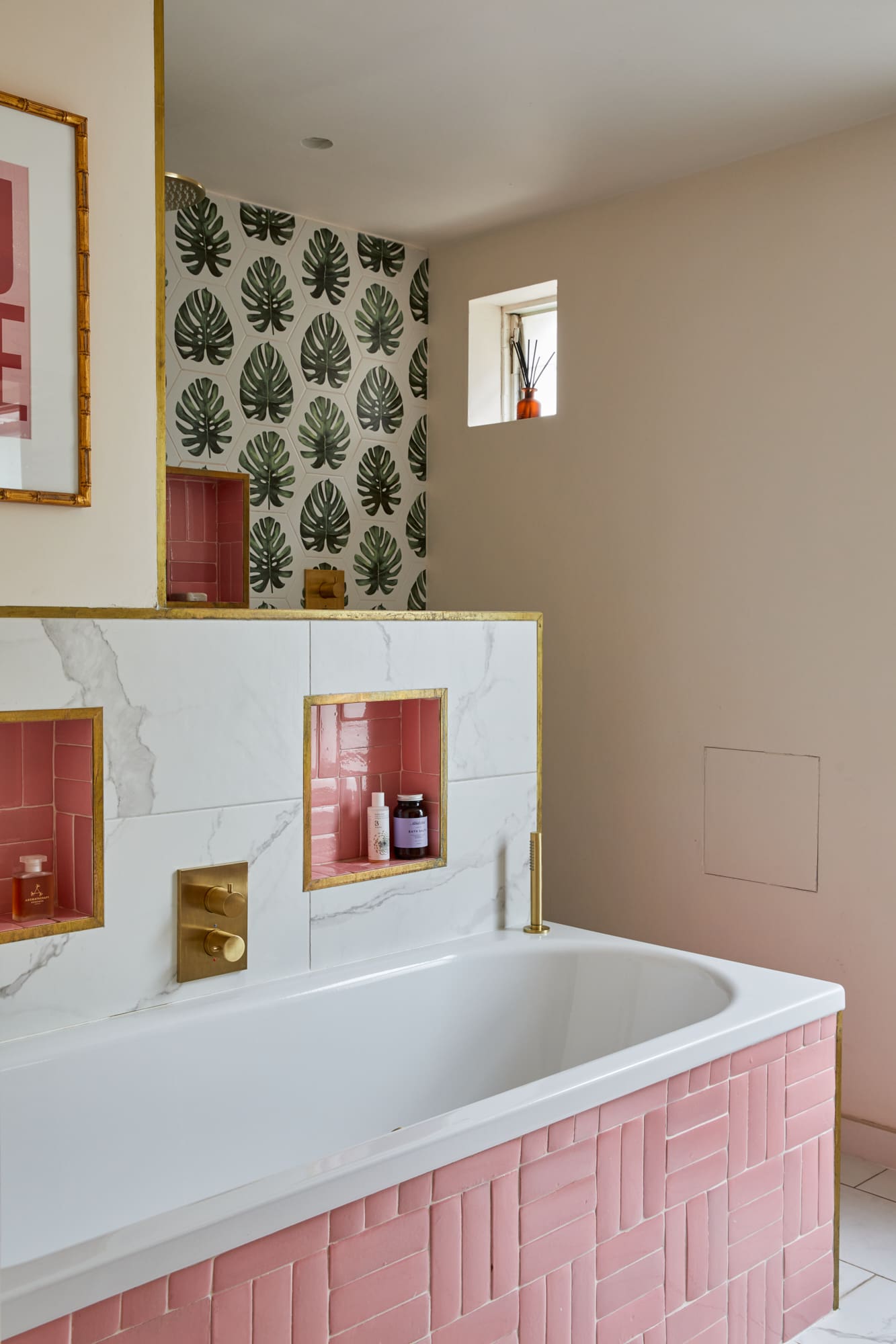 salle de bain verte et rose salle de bain verte et rose