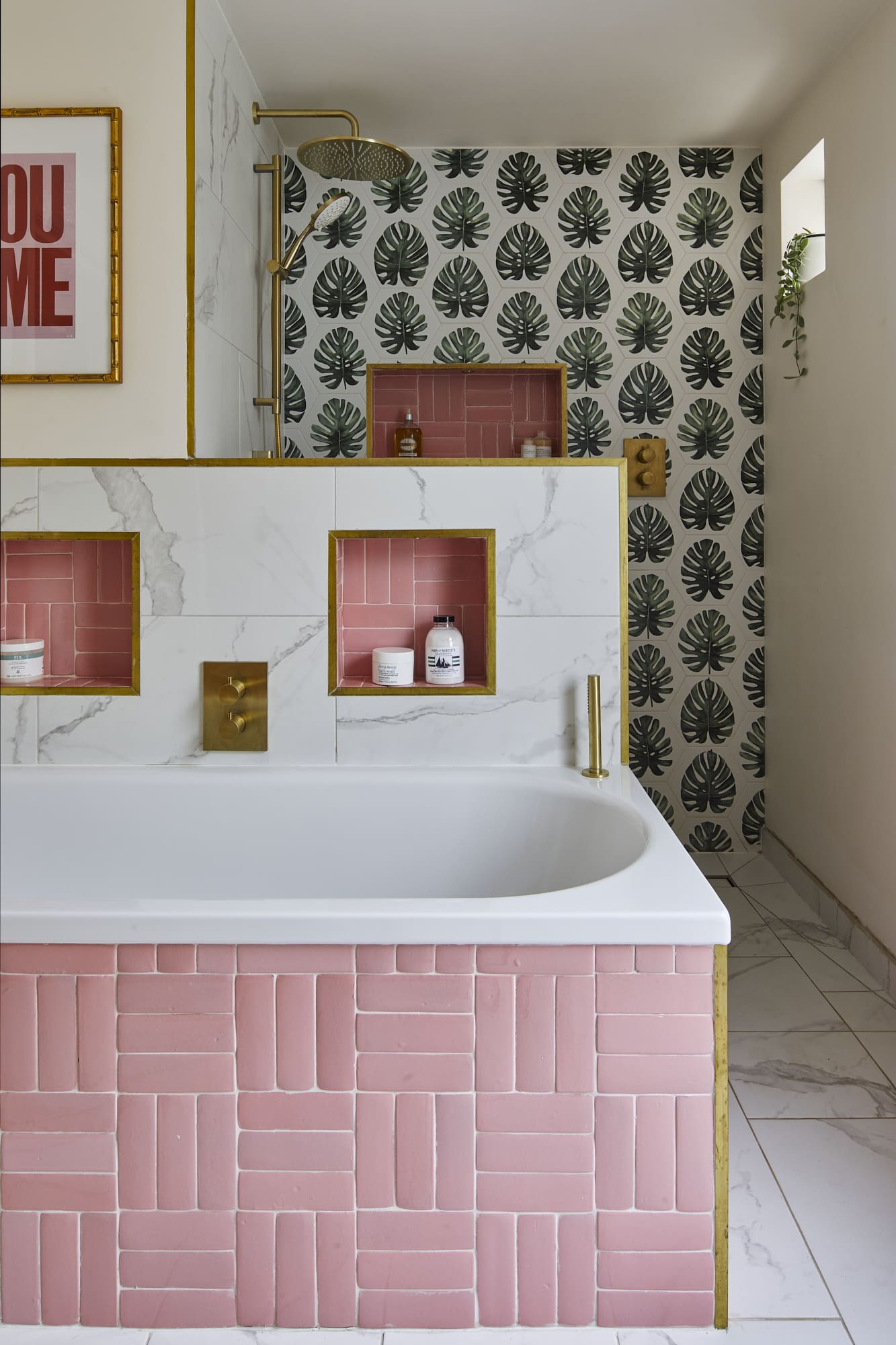 salle de bain verte et rose salle de bain verte et rose