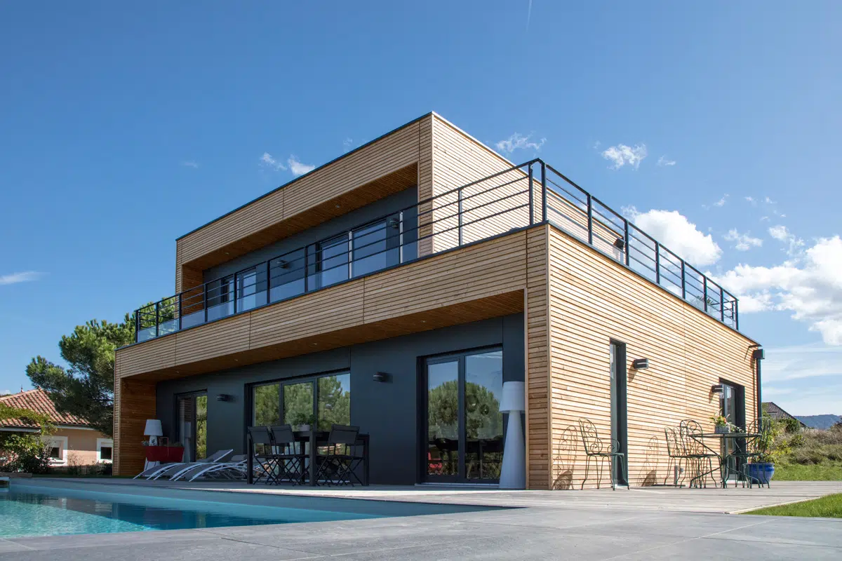 maison en bois avec piscine maison en bois avec piscine