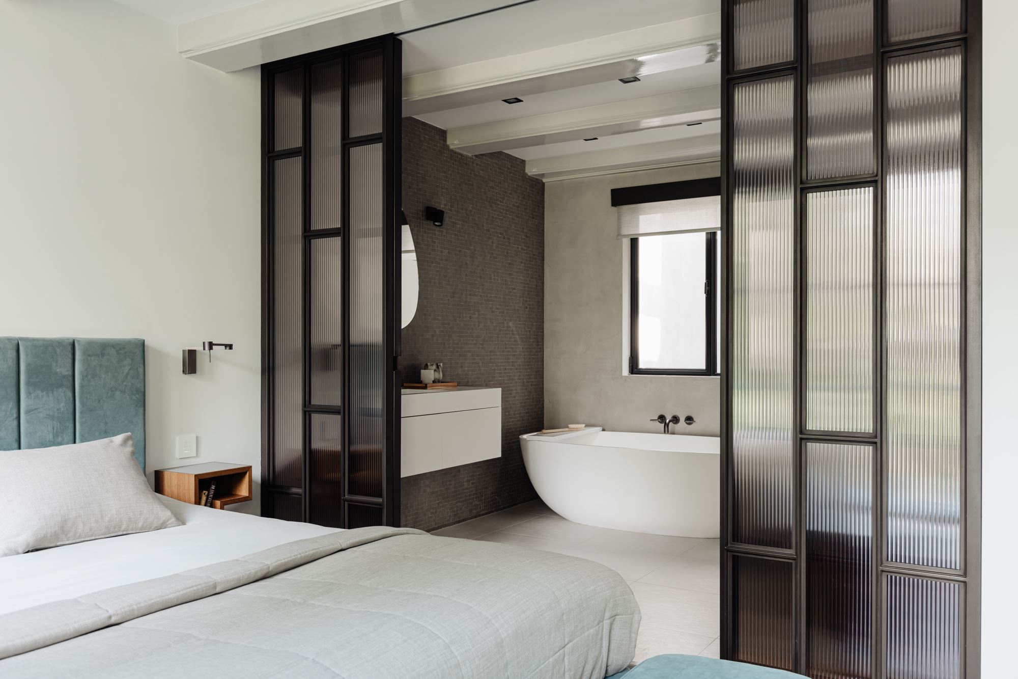 chambre avec salle de bain décoration design