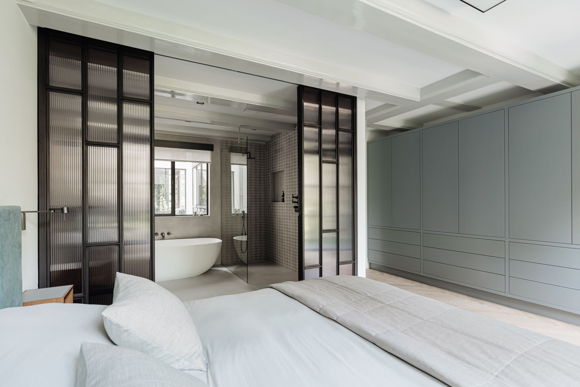 chambre avec salle de bain décoration design
