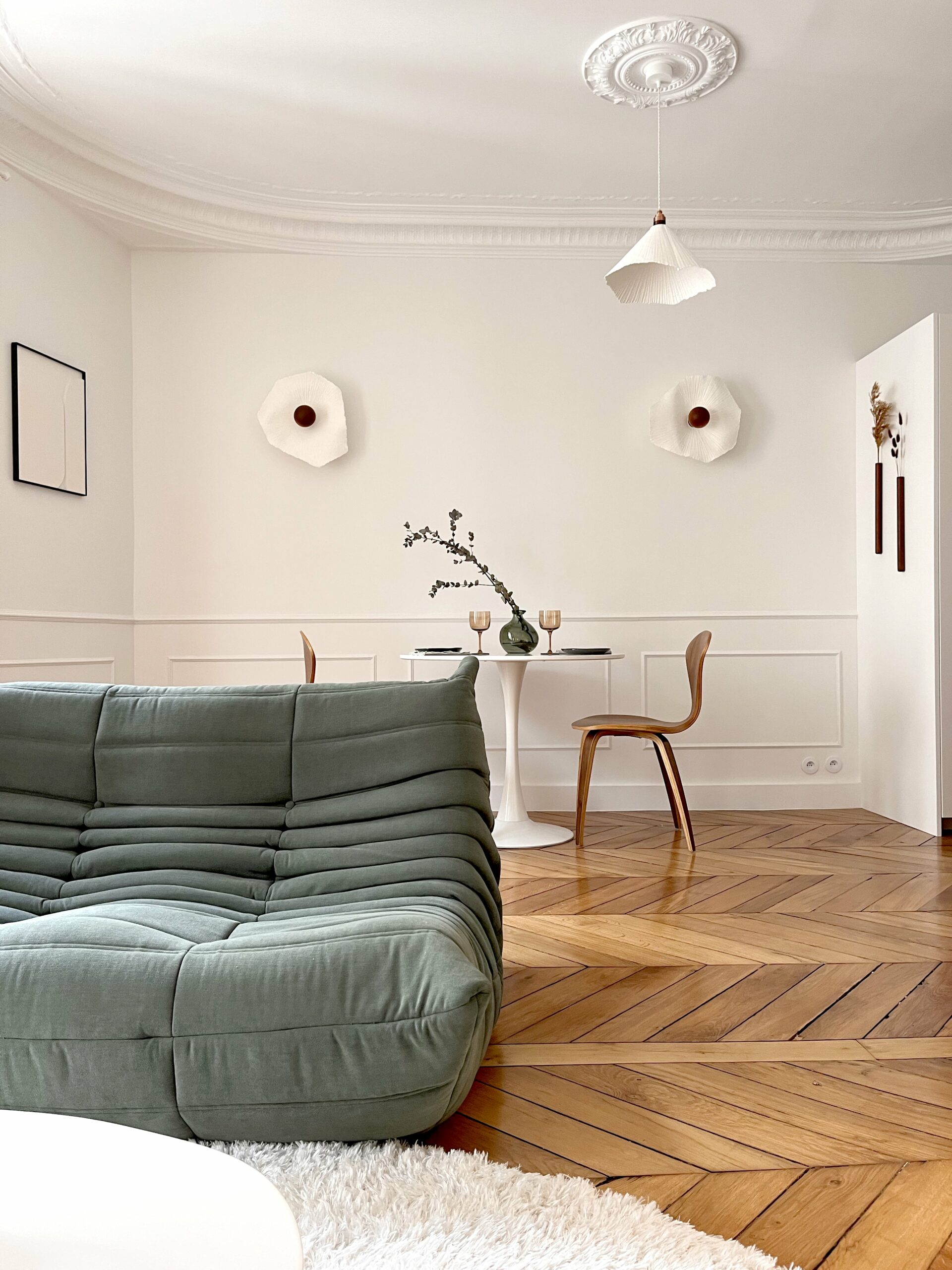 salon petit appartement haussmannien 42m2 Paris salon petit appartement haussmannien 42m2 Paris