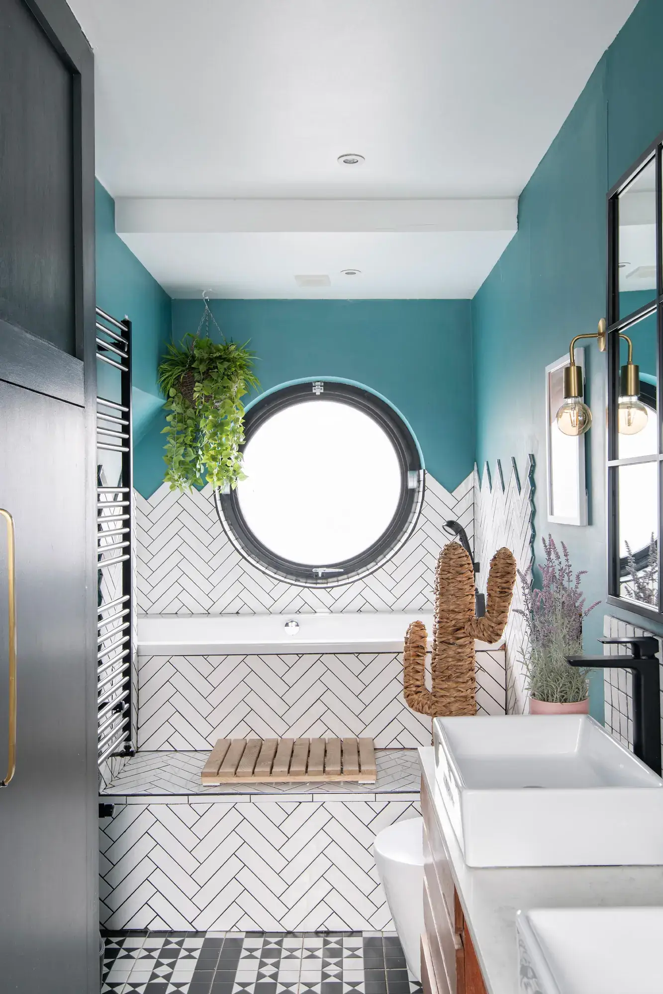 salle de bain bleue houseboat décoration moderne salle de bain bleue houseboat décoration moderne