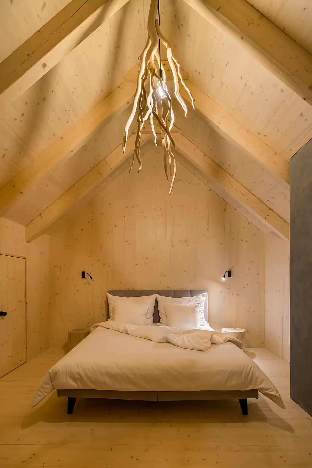 chambre mansardée maison en bois Hytta chambre mansardée maison en bois Hytta