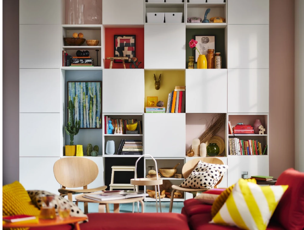 salon IKEA avec meuble BESTA