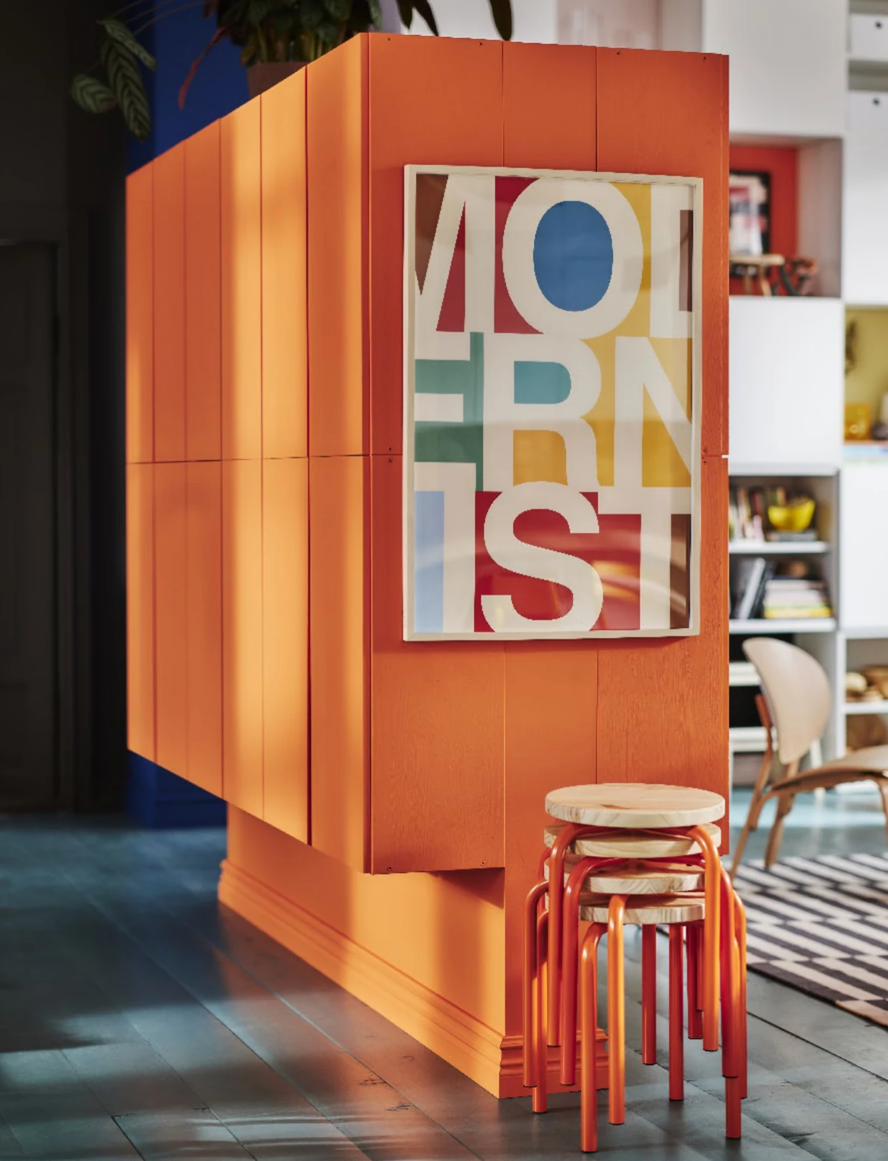 armoire orange IKEA