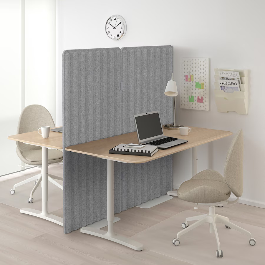 bureau double avec paravent design bureau double avec paravent design