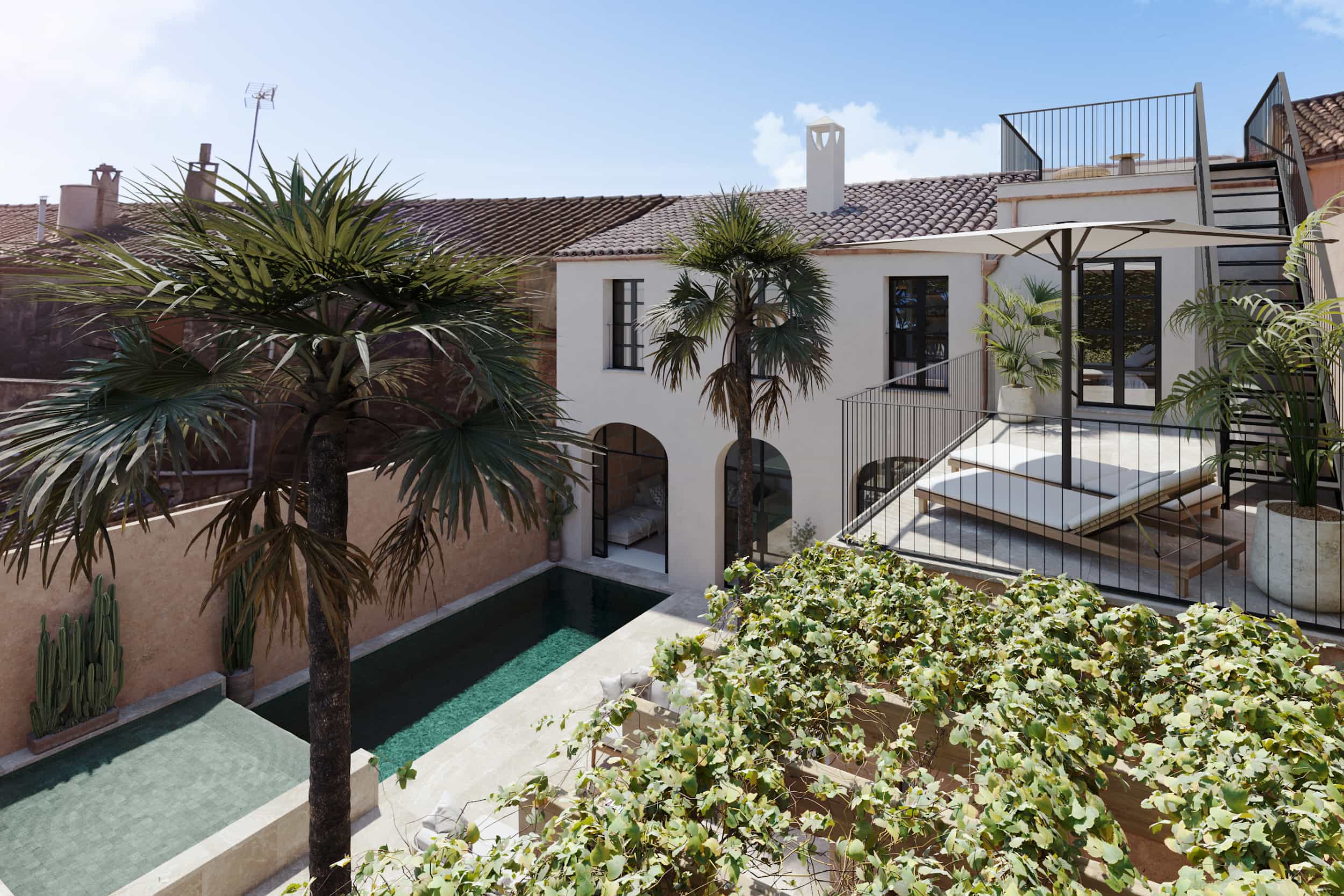 maison de ville Majorque avec patio et piscine maison de ville Majorque avec patio et piscine
