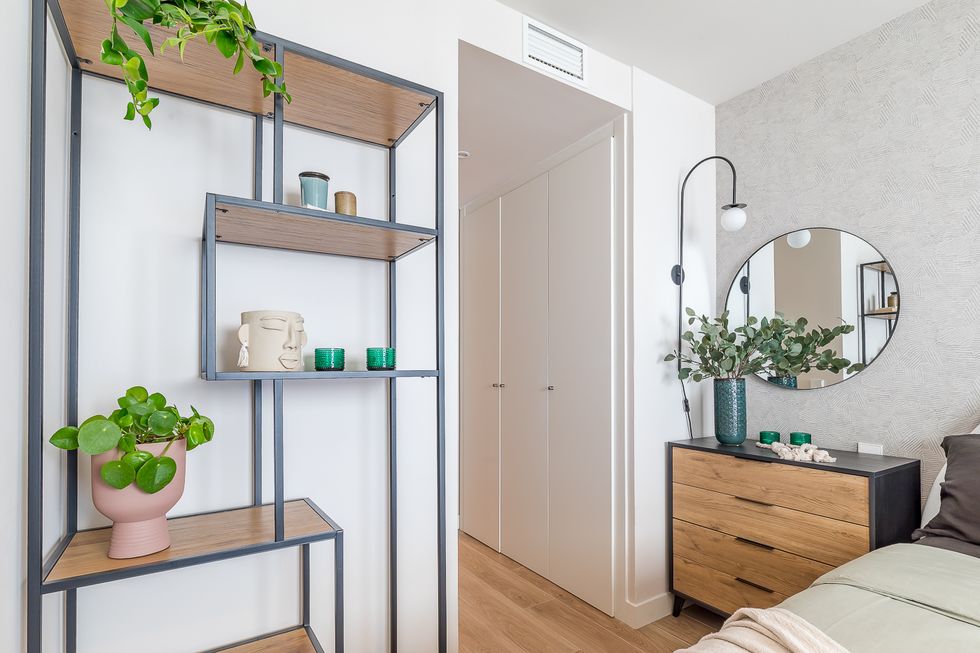 chambre mur gris