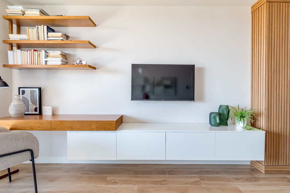 salon décoration design deux-pièces de 40m2