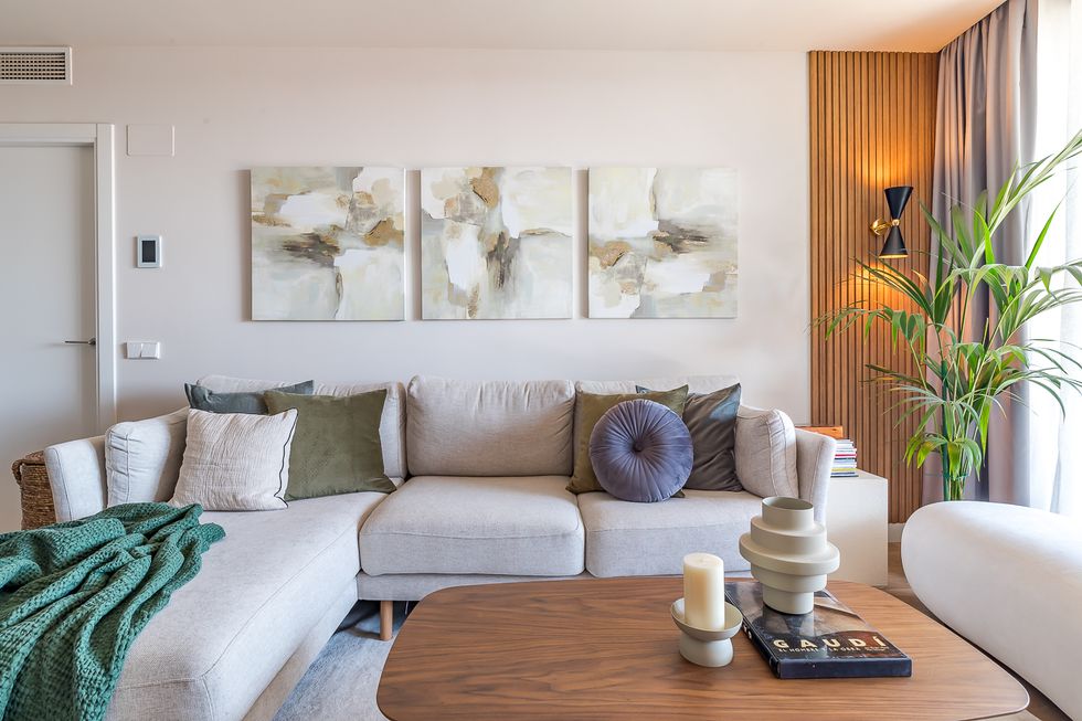 salon décoration design deux-pièces de 40m2