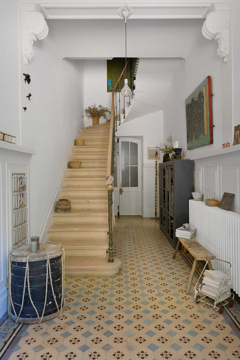 entrée décoration vintage maison Provence entrée décoration vintage maison Provence