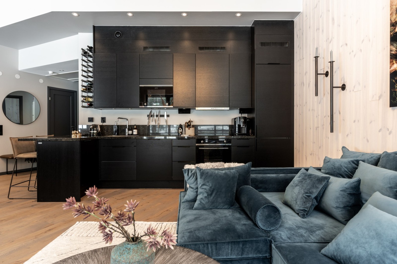 cuisine design noire ouverte cuisine design noire ouverte