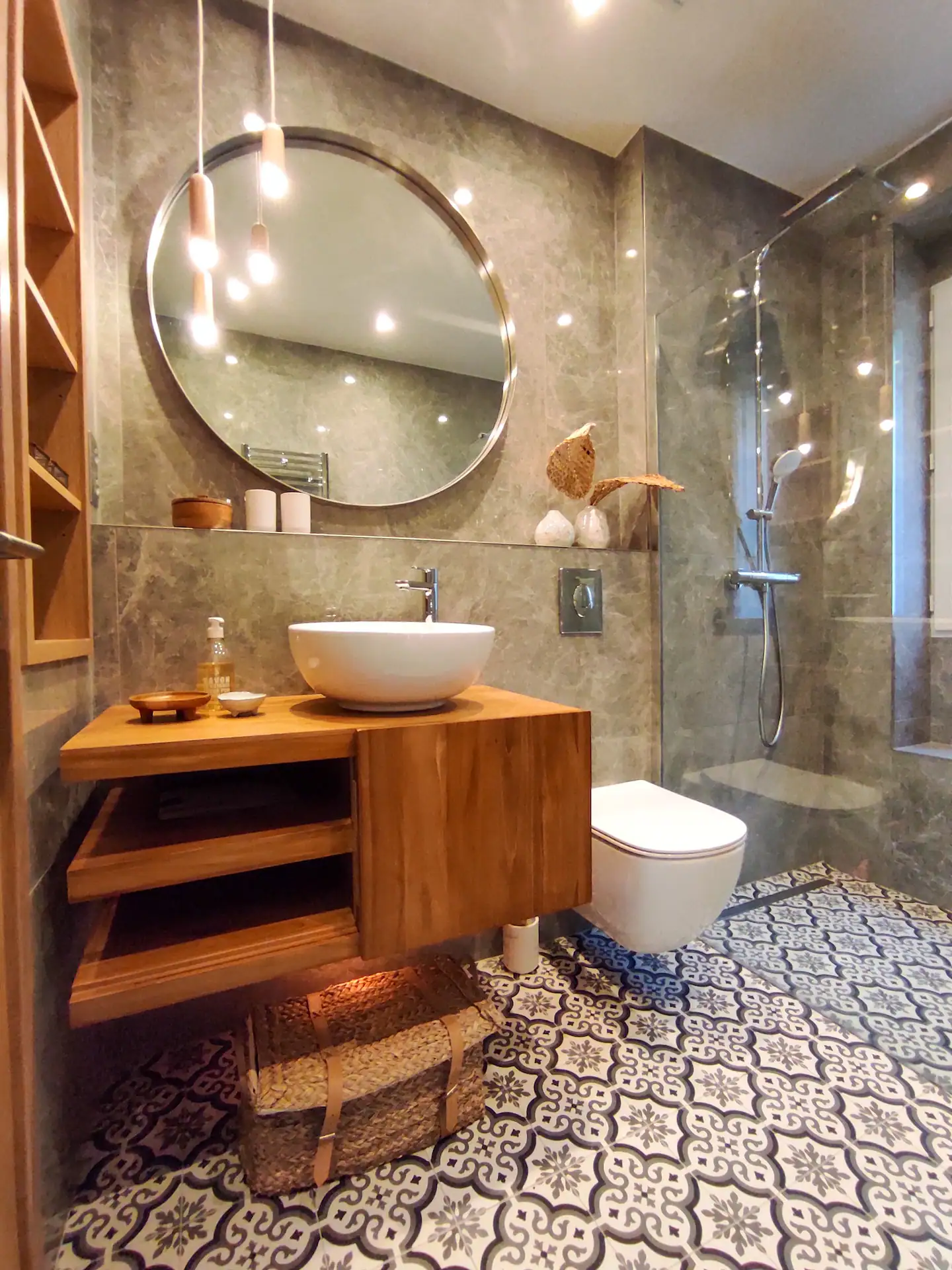 salle de bain avec carreaux de ciment décoration contemporaine salle de bain avec carreaux de ciment décoration contemporaine