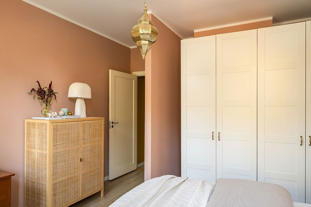 chambre décoration colorée deux-pièces 43m2 chambre décoration colorée deux-pièces 43m2