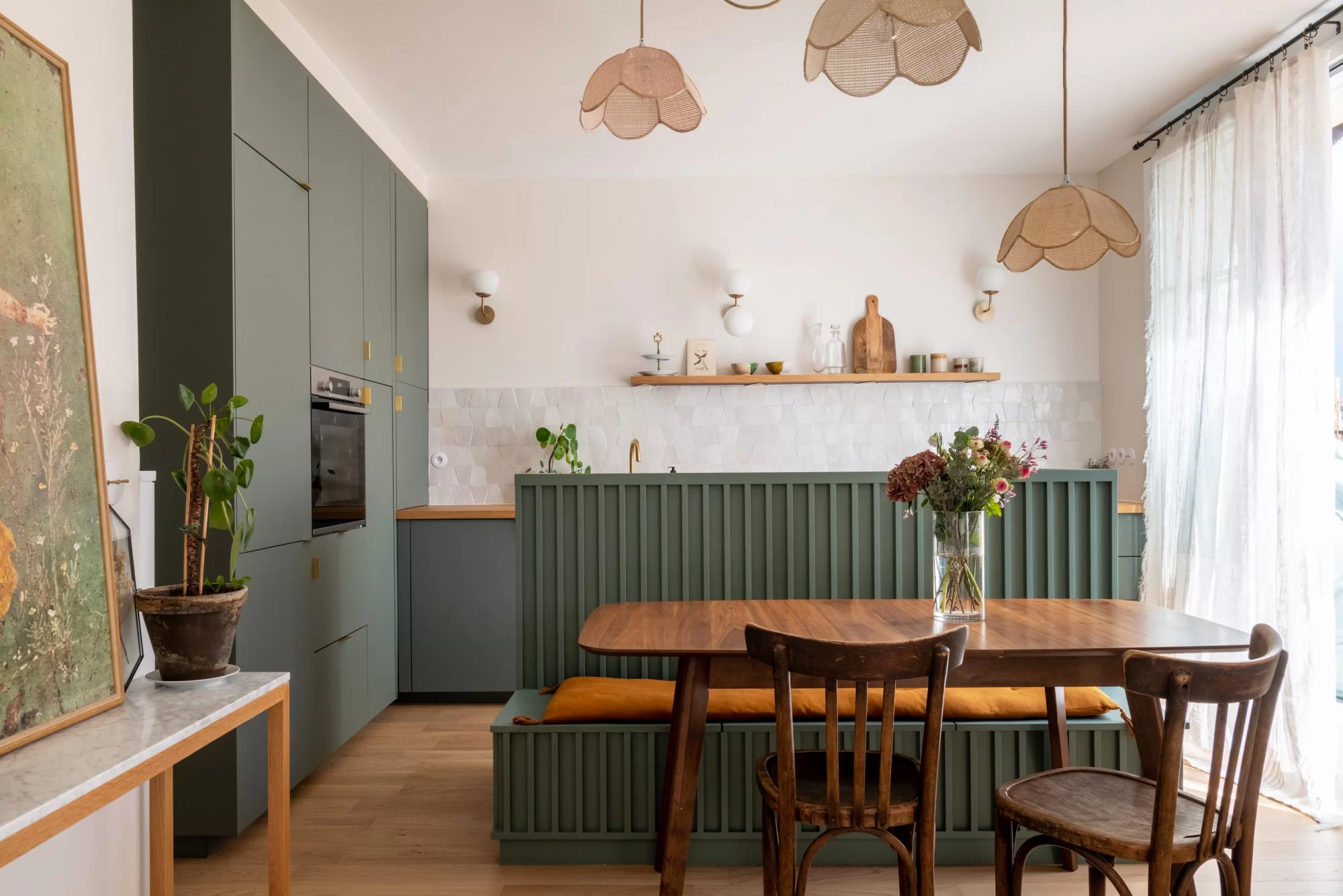 cuisine ouverte appartement Paris rénové