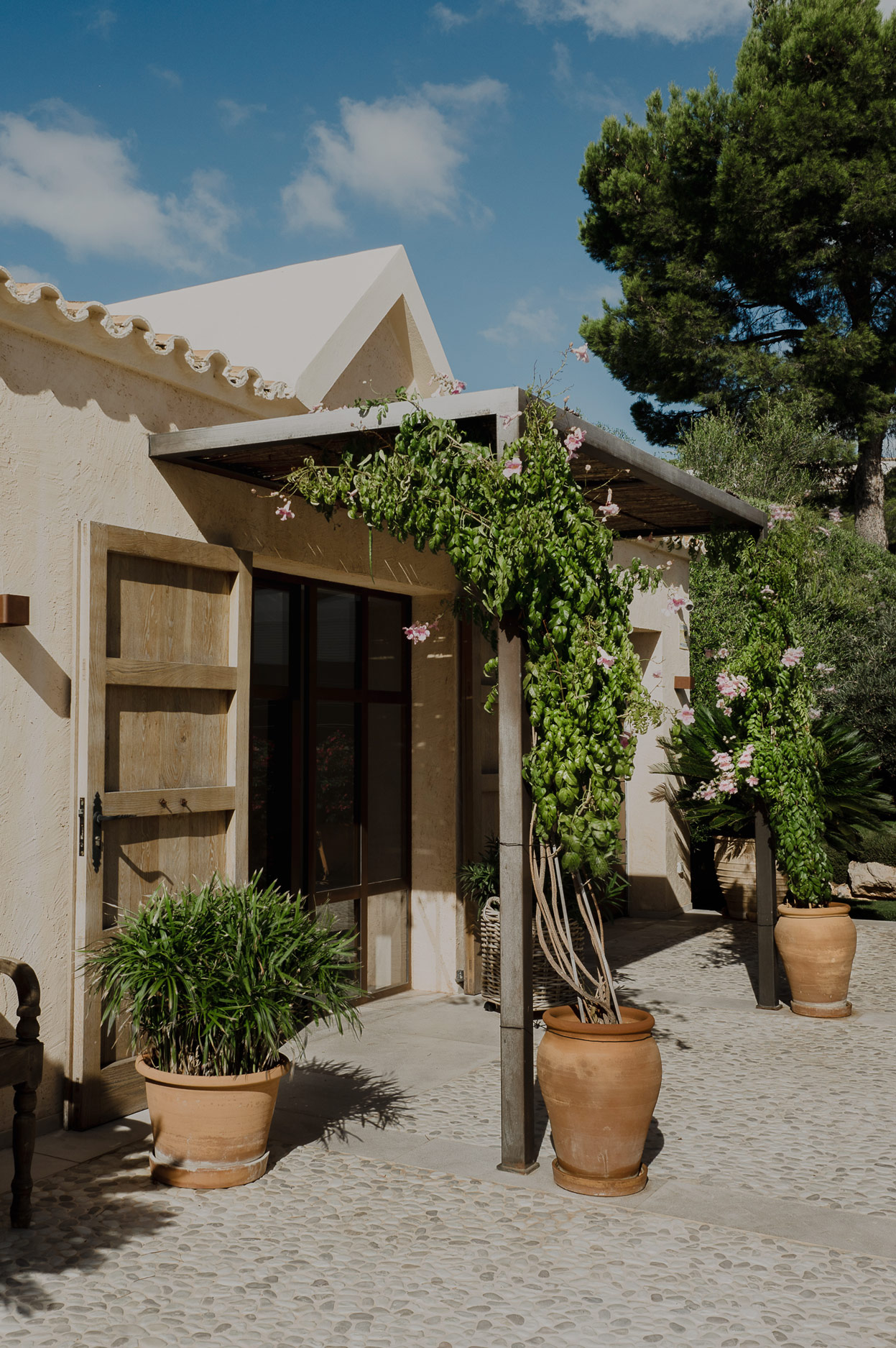entrée maison avec porche