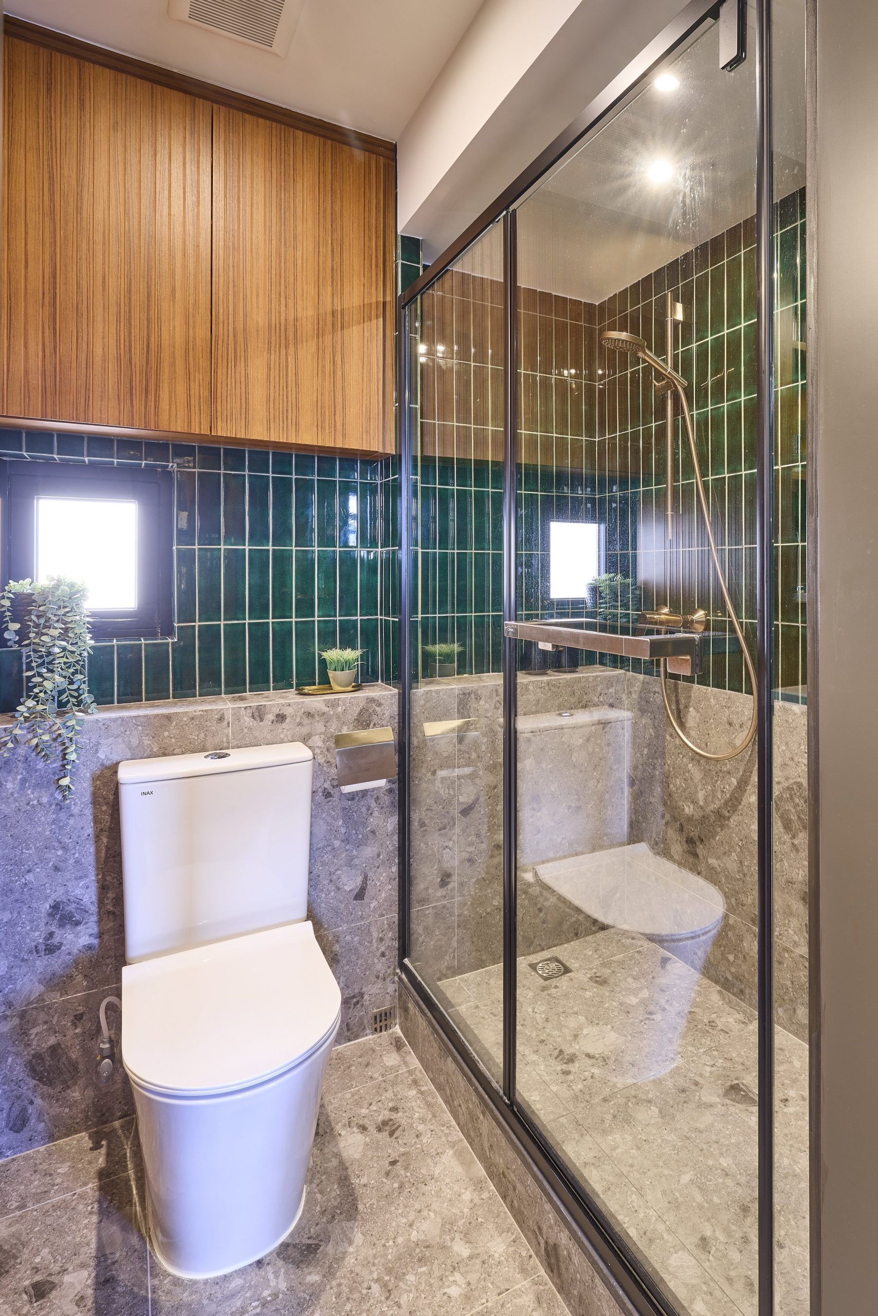 salle de bain vert et bois décoration contemporaine salle de bain vert et bois décoration contemporaine