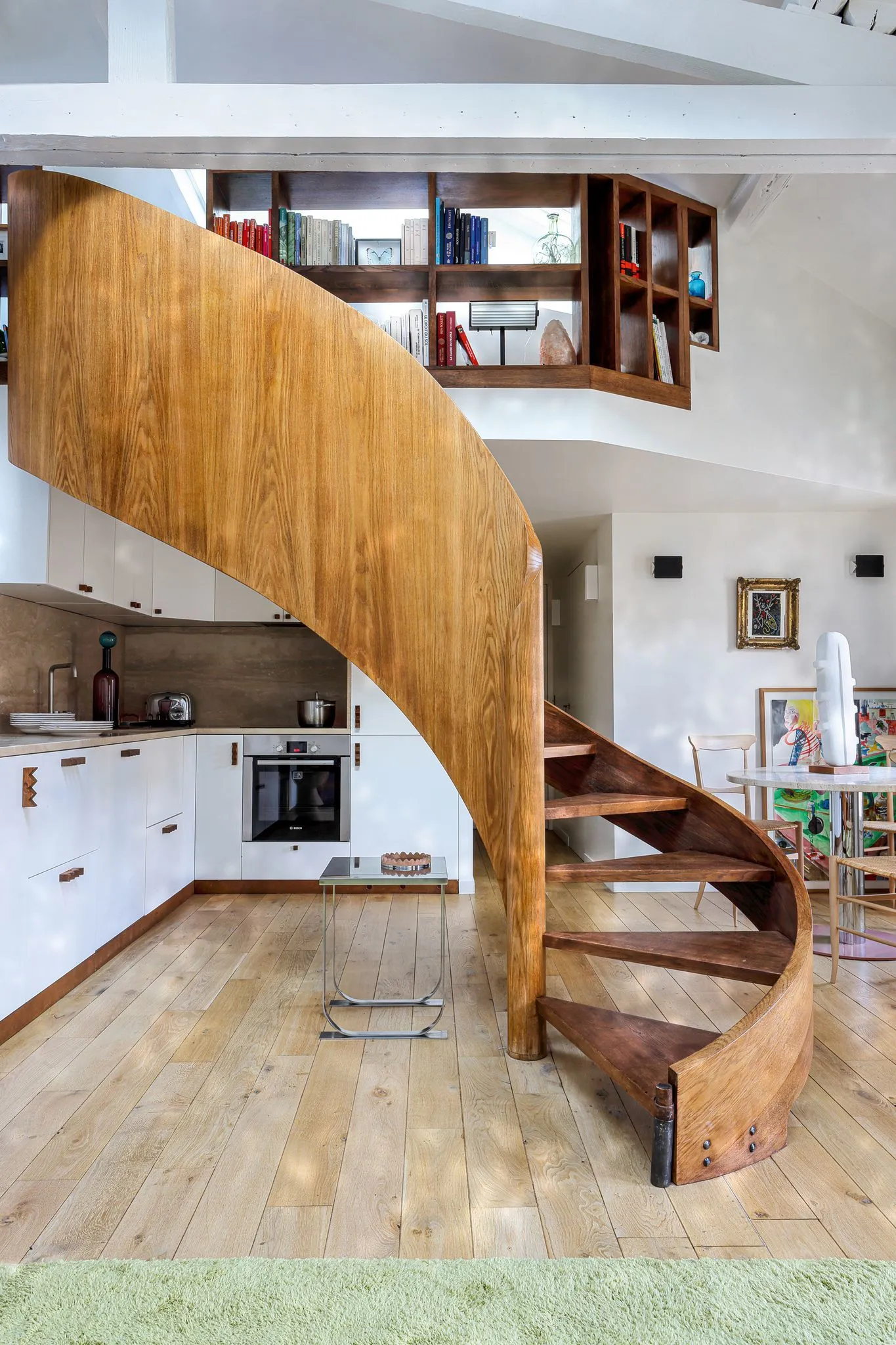 salon avec escalier design en bois salon avec escalier design en bois
