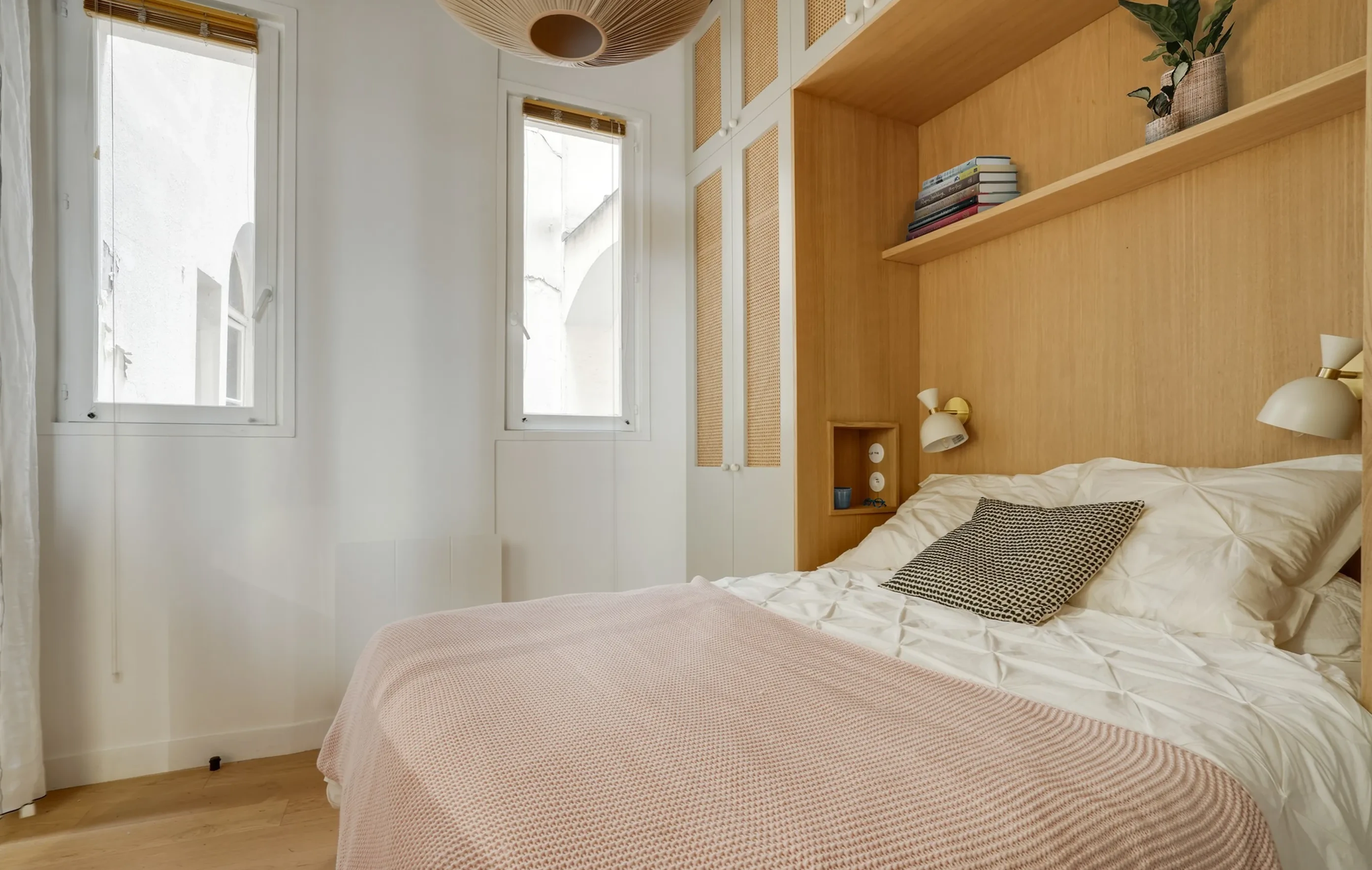 chambre avec meuble pont cannage appartement 35m2 Paris