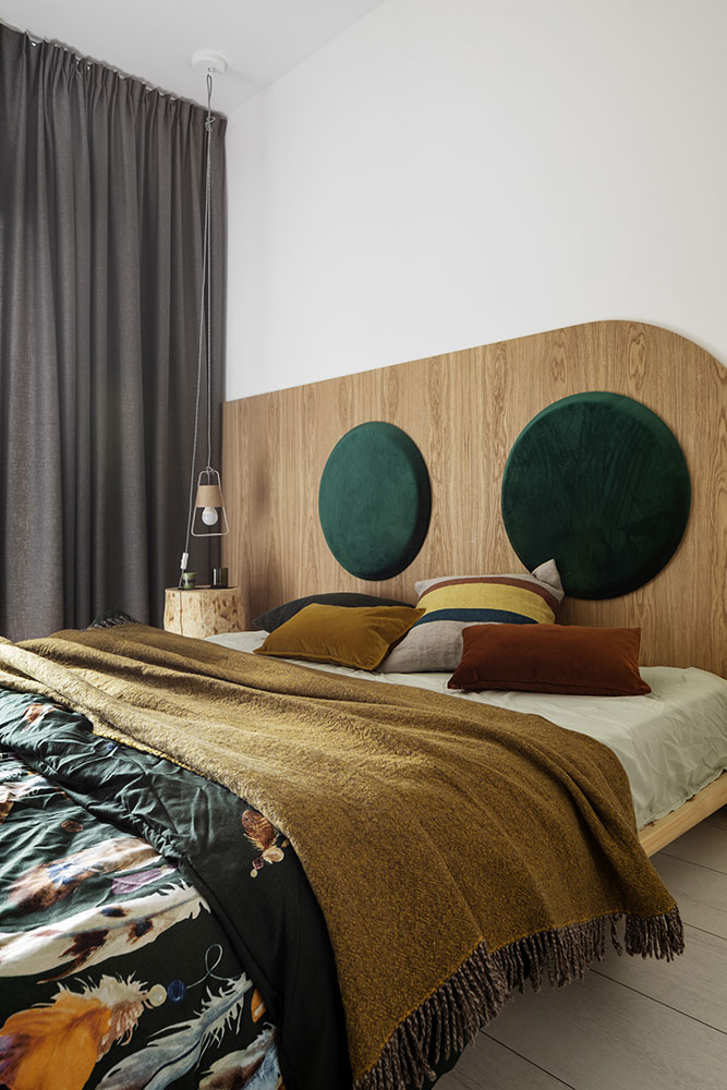 chambre tête de lit bois