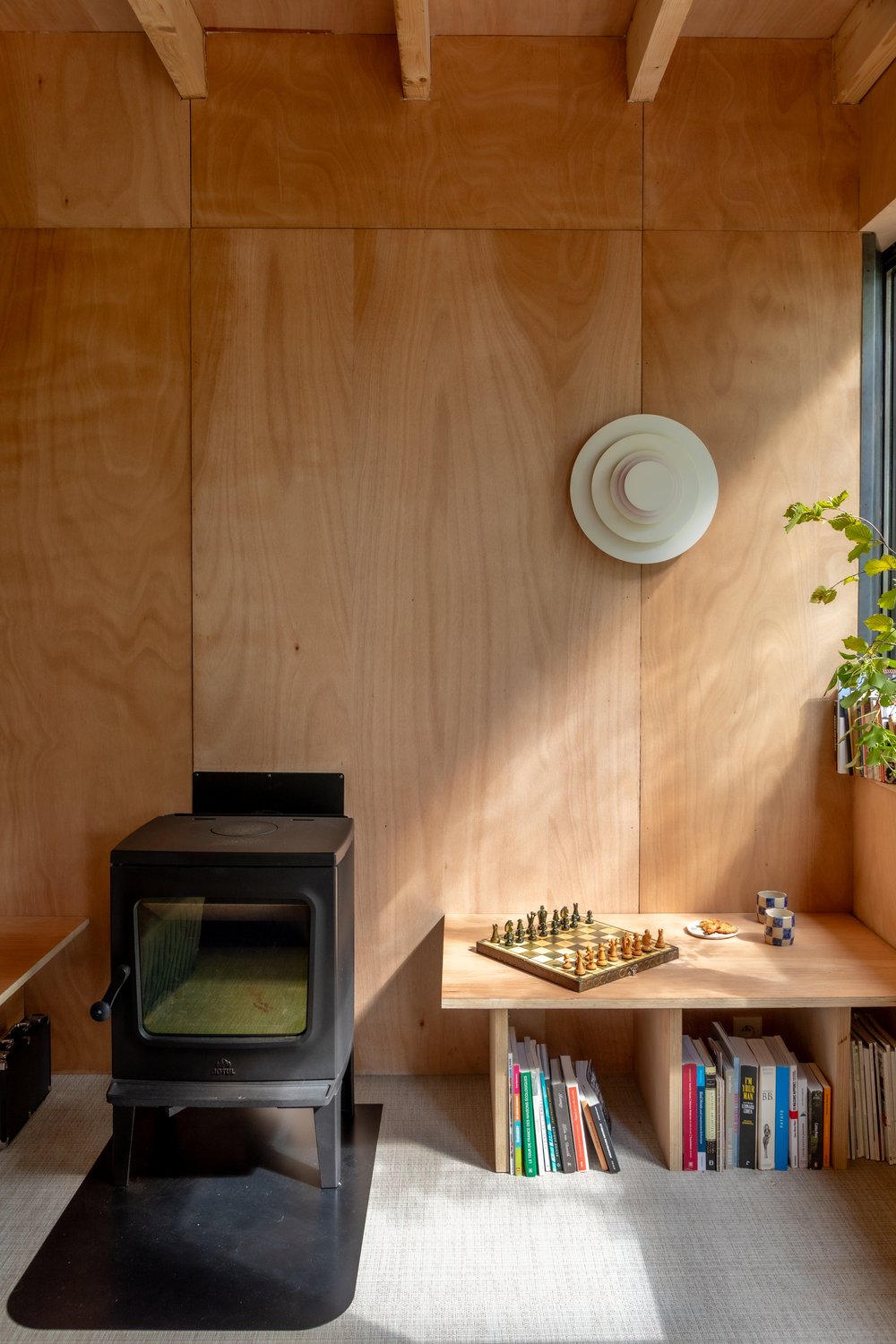 salon maison en bois contemporaine