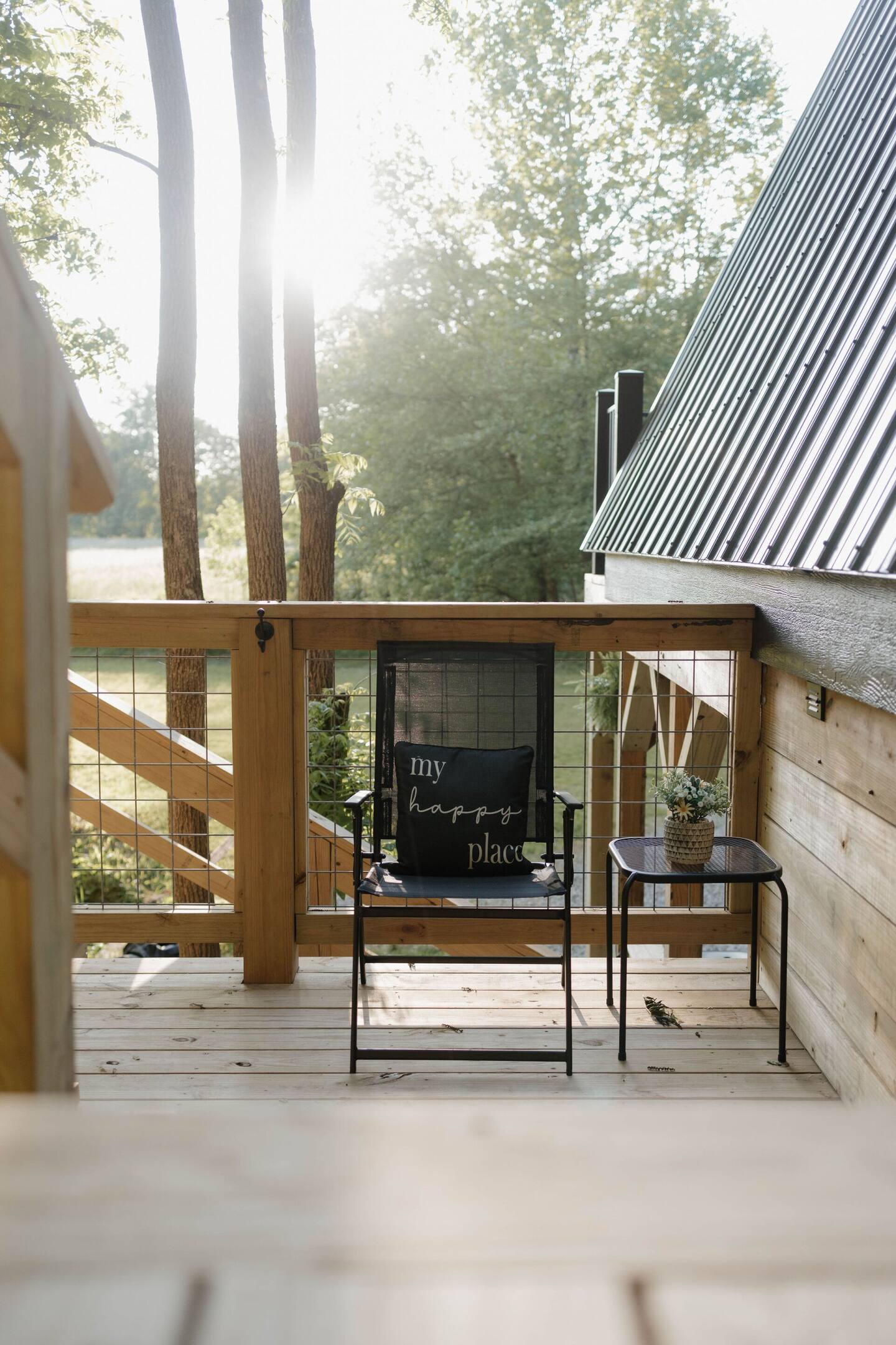 terrasse maison A-Frame