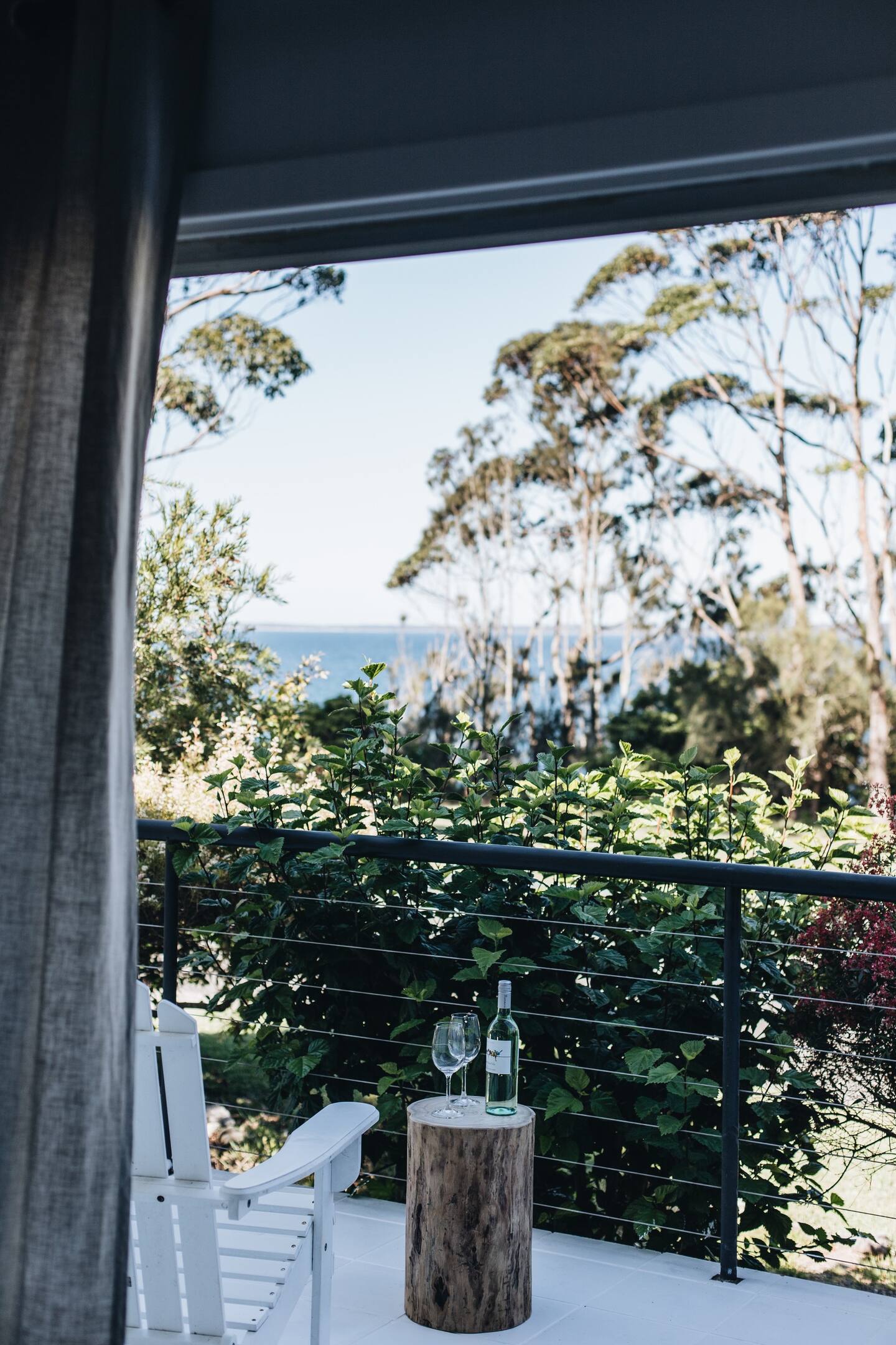 terrasse avec vue mer