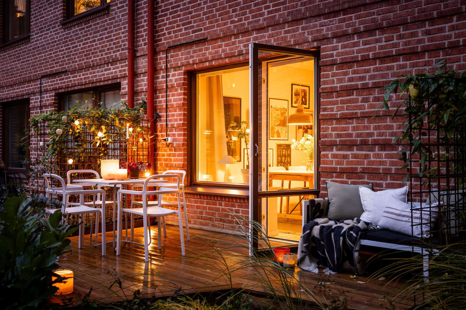 terrasse bois appartement décoration contemporaine