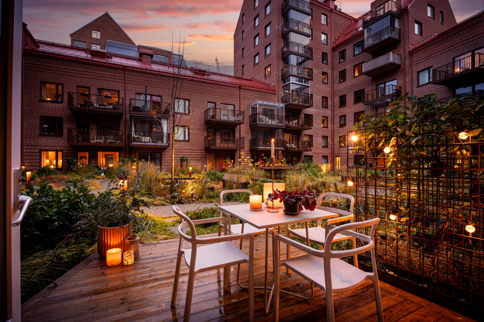 terrasse bois appartement décoration contemporaine