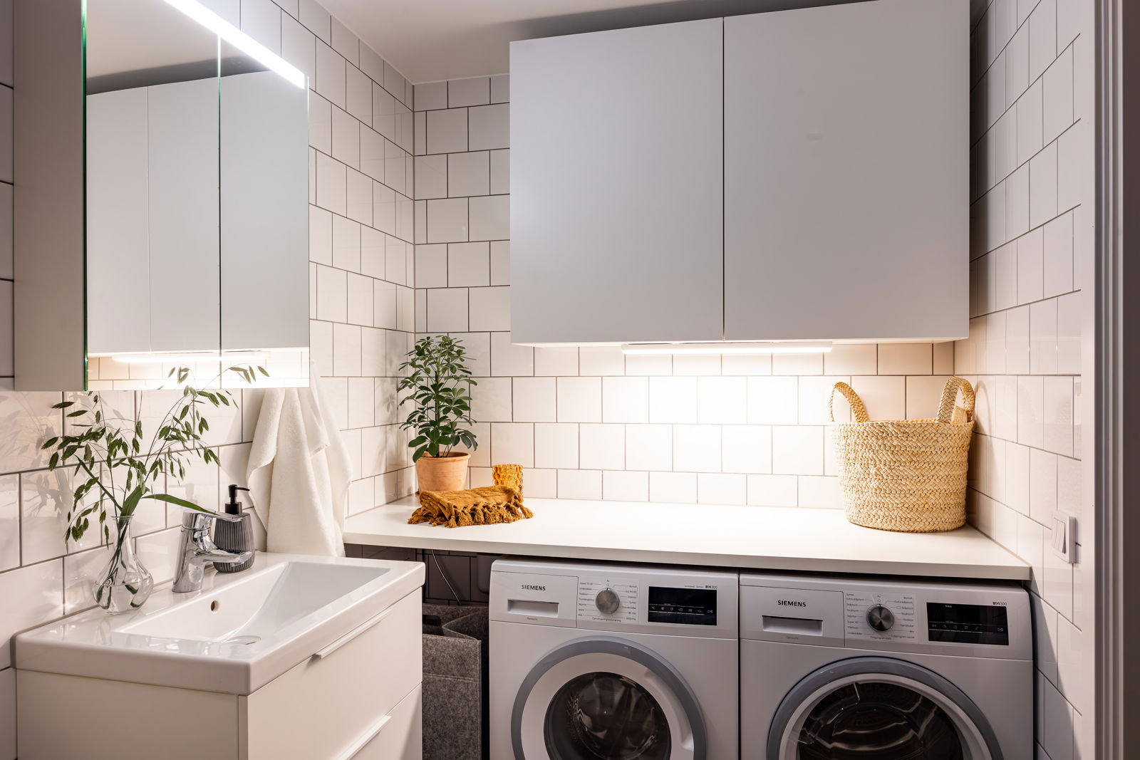 buanderie appartement décoration contemporaine