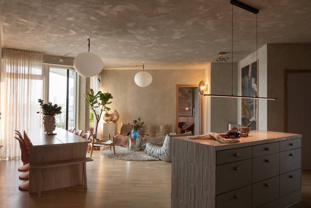 salon avec canapé Togo décoration scandinave salon avec canapé Togo décoration scandinave