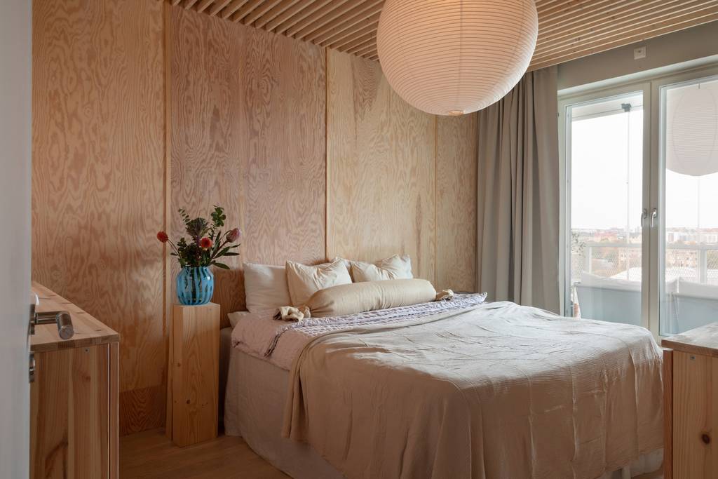chambre avec mur en bois décoration scandinave chambre avec mur en bois décoration scandinave