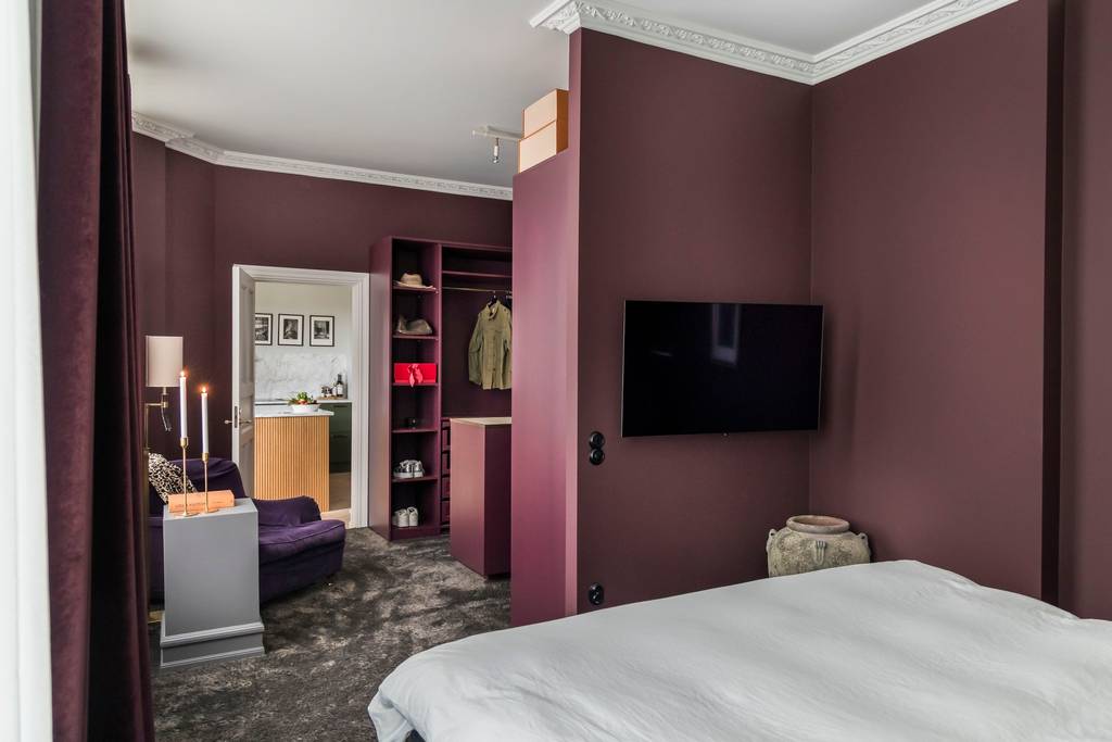 chambre violette avec dressing chambre violette avec dressing