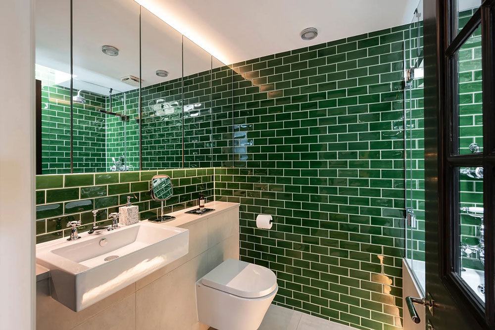 salle de bain carrelage vert salle de bain carrelage vert