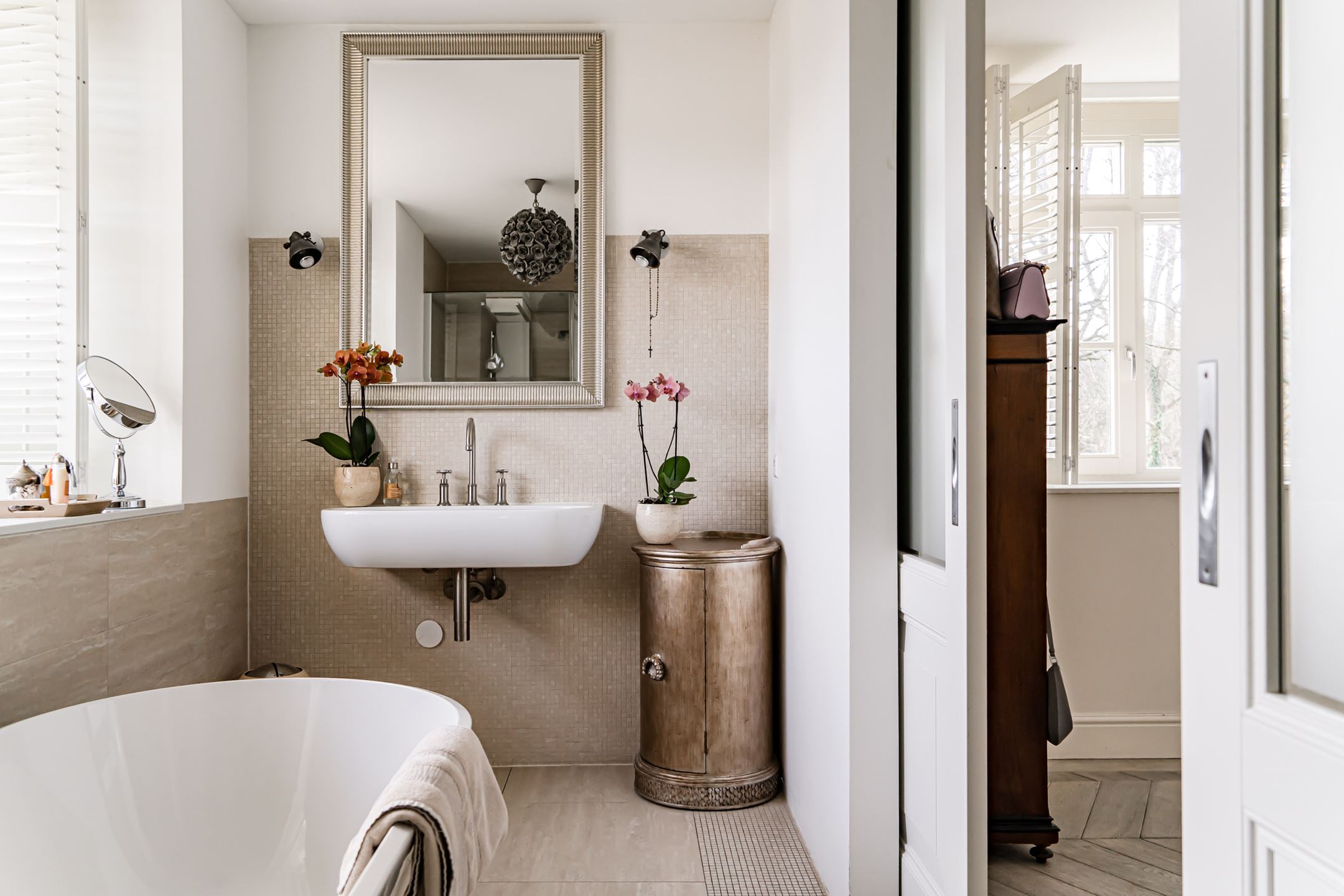 salle de bain rétro