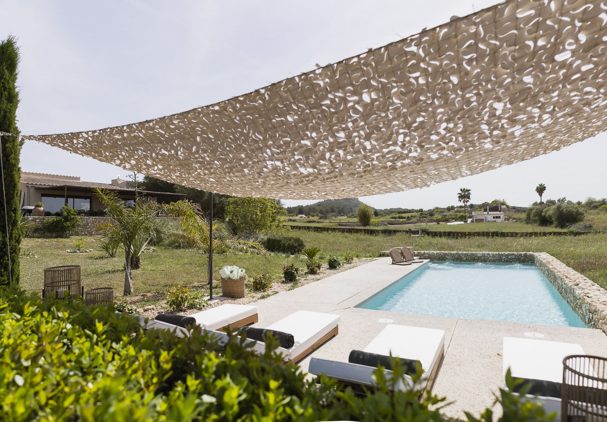terrasse piscine avec voile d terrasse piscine avec voile d'ombrage camouflage