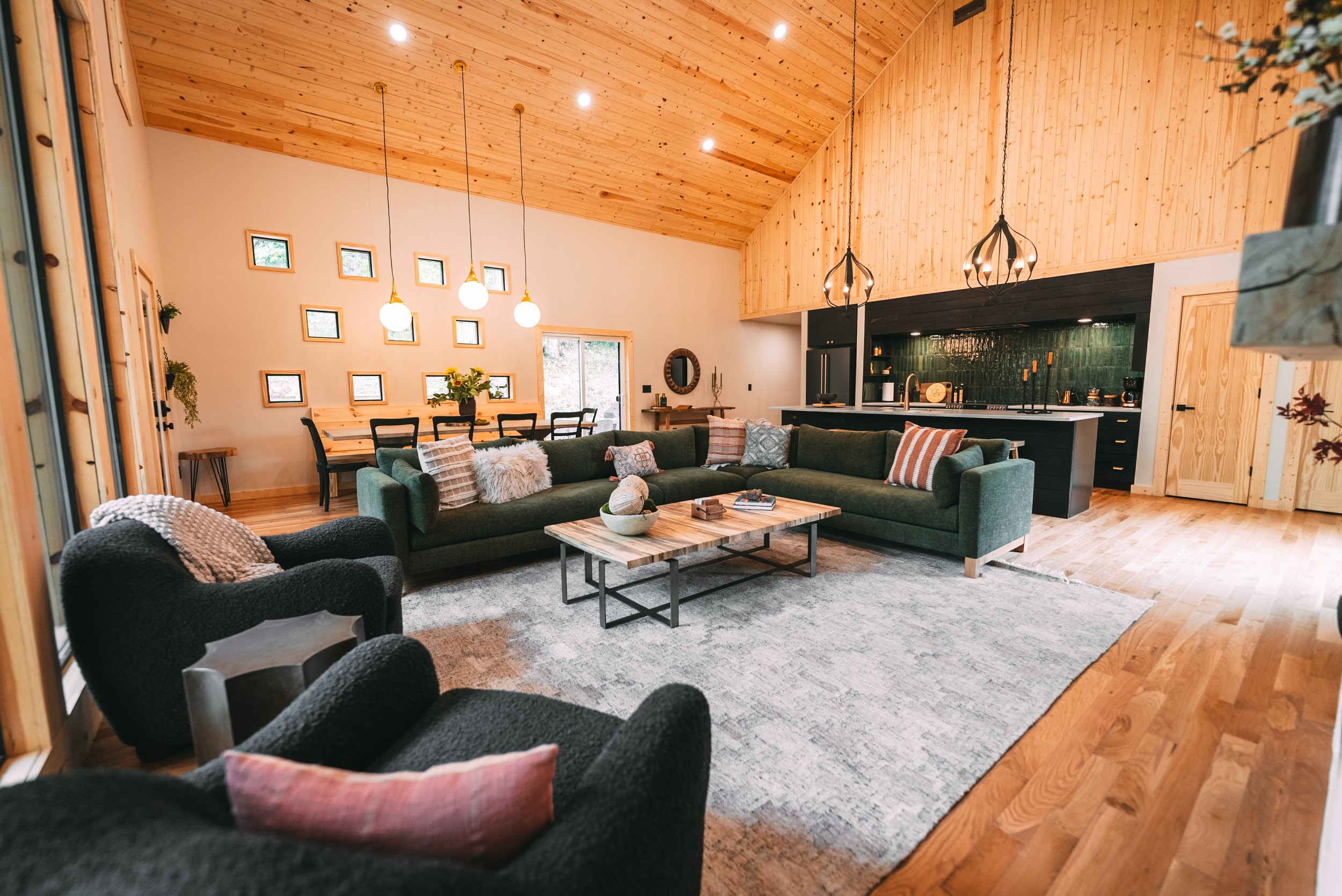 salon maison en bois The Goat Hillside Amble