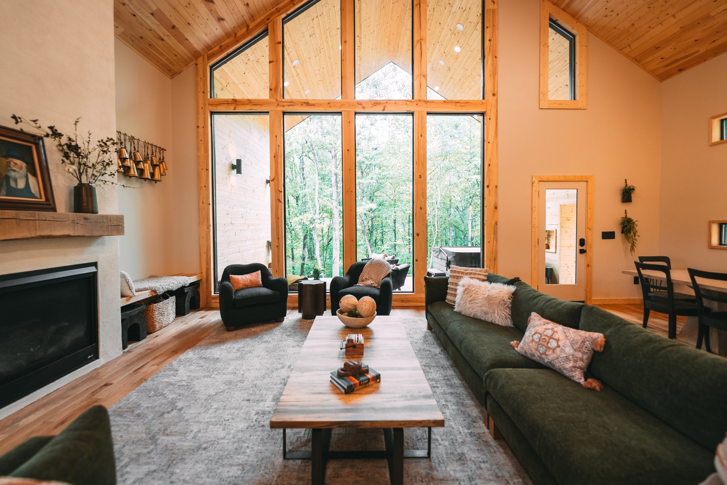 salon maison en bois The Goat Hillside Amble