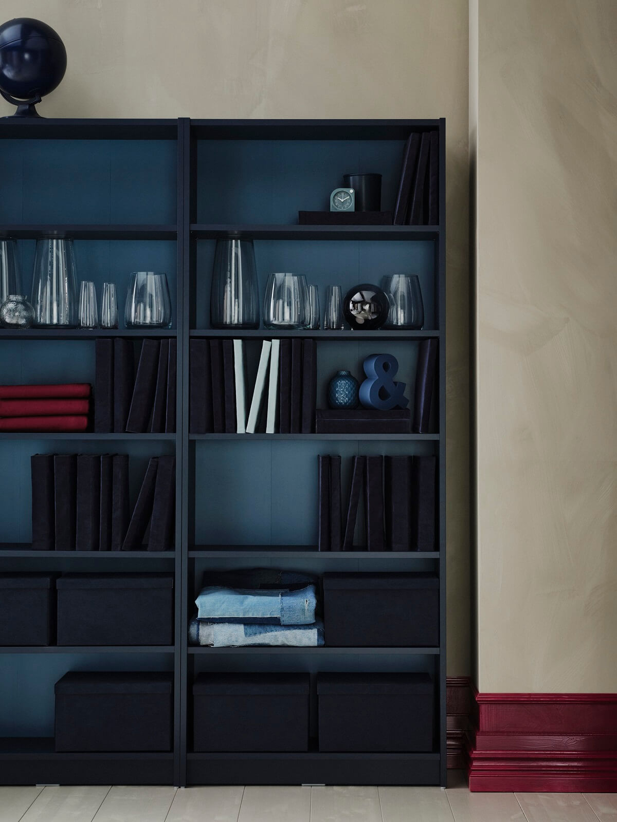 IKEA 2024 Nouvelle collection étagère BILLY bleu et noir IKEA 2024 Nouvelle collection étagère BILLY bleu et noir