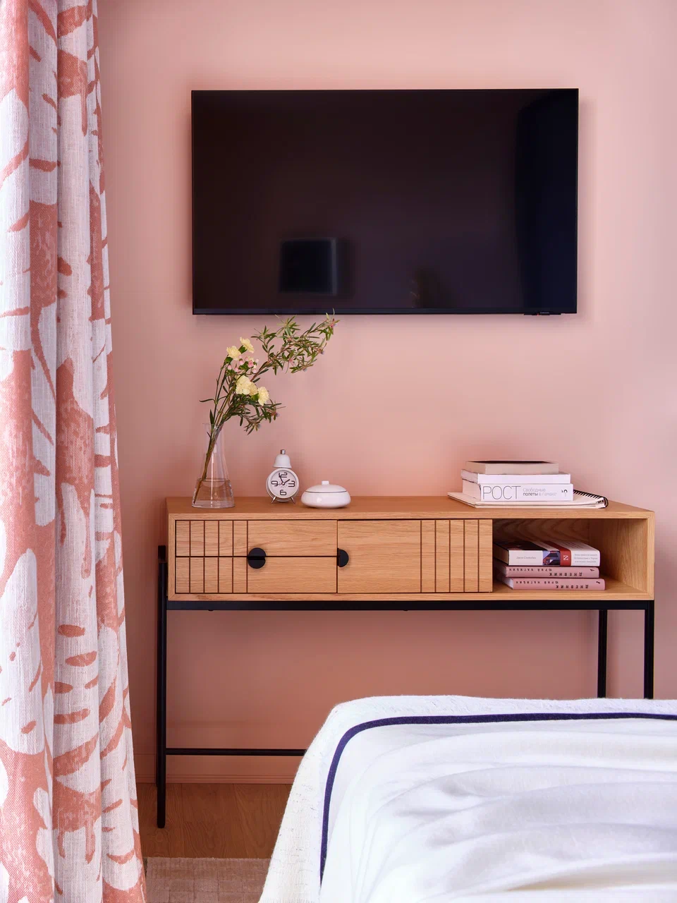 chambre décoration colorée terracotta