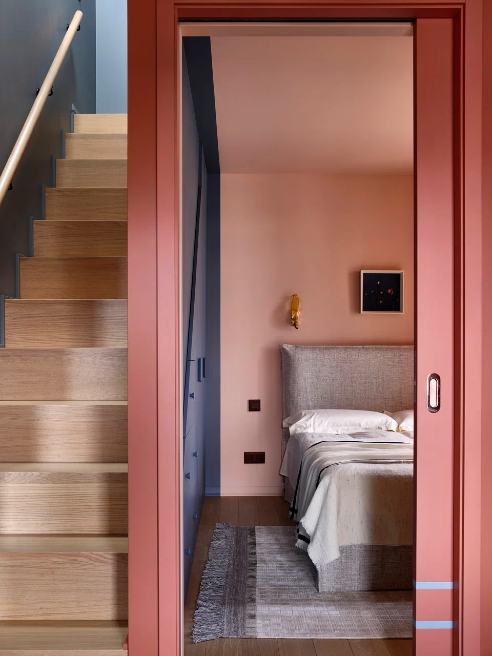 chambre décoration colorée terracotta