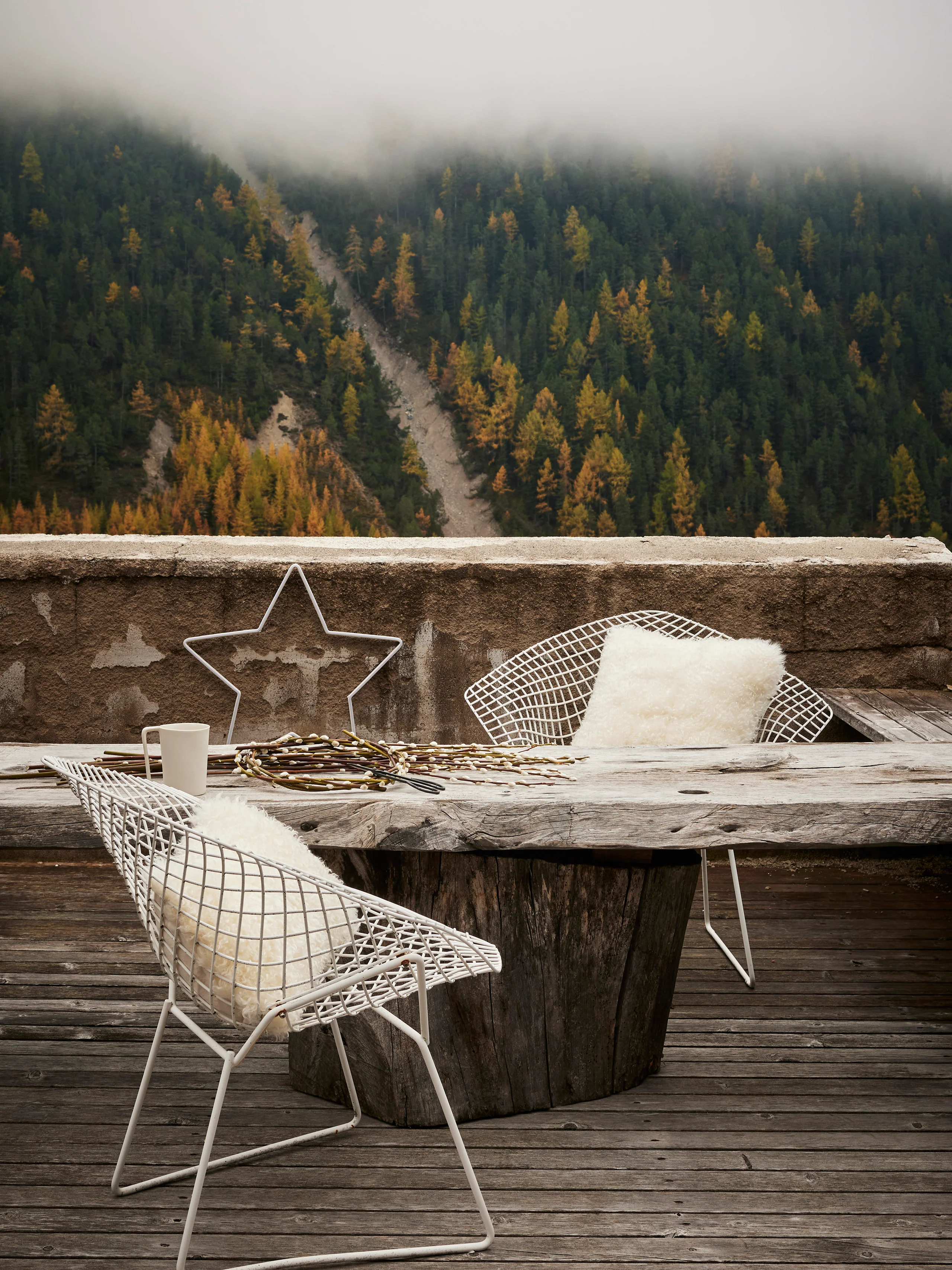 terrasse chalet vue sur arbres terrasse chalet vue sur arbres