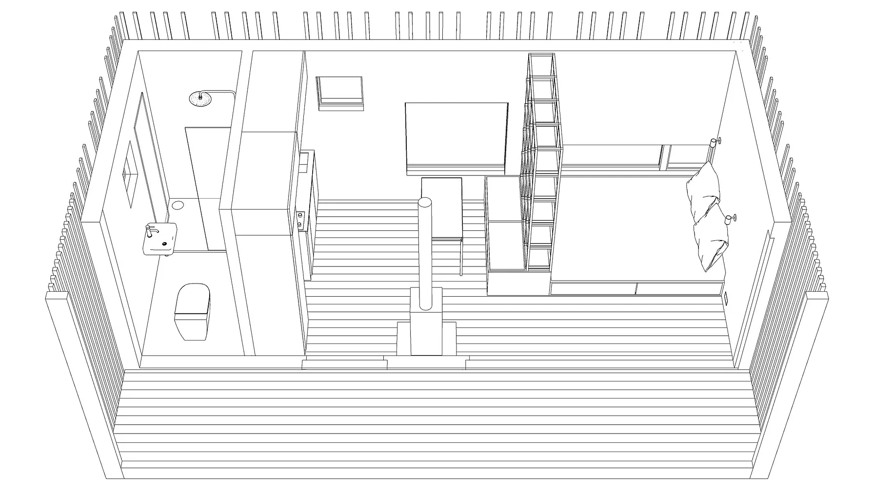 plan mini maison en bois 18m2 KONGA M plan mini maison en bois 18m2 KONGA M