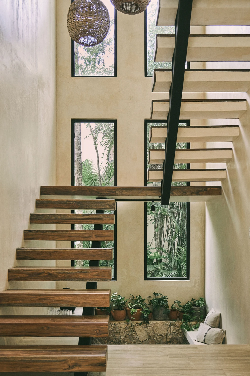 escalier bois maison contemporaine escalier bois maison contemporaine