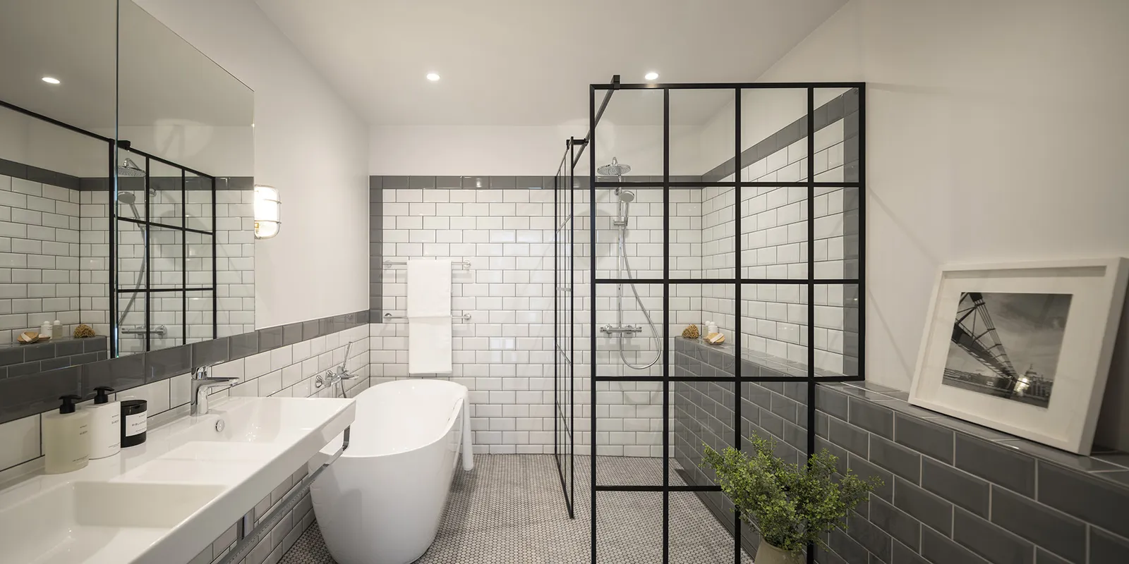 salle de bain noire et blanche salle de bain noire et blanche